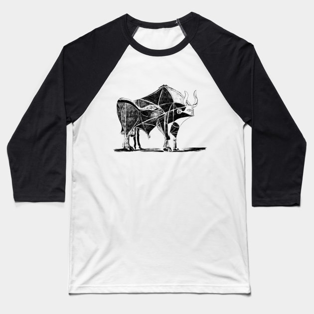 Picasso's Bull Baseball T-Shirt by shamila